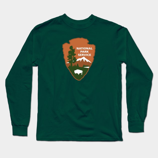 national park service logo Long Sleeve T-Shirt by bumblethebee